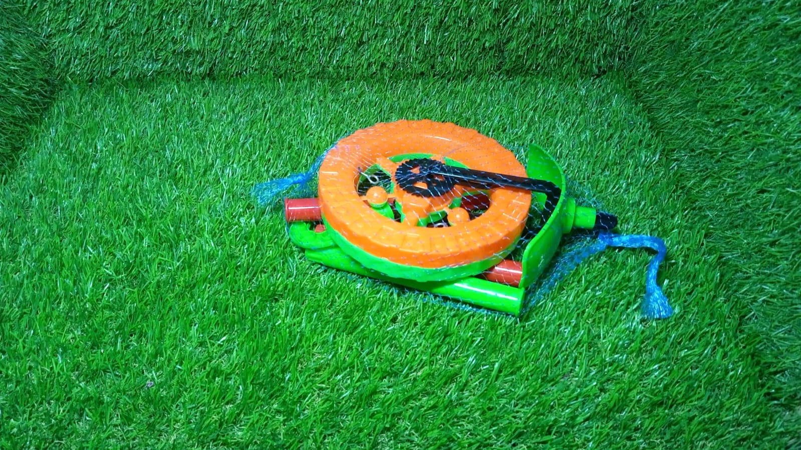 4435 Plastic Single Wheel Push Run toy with handle and two lights on wheel. push toy for Kids. DeoDap 4435 Plastic Single Wheel Push Run toy with handle and two lights on wheel. push toy for Kids. DeoDap